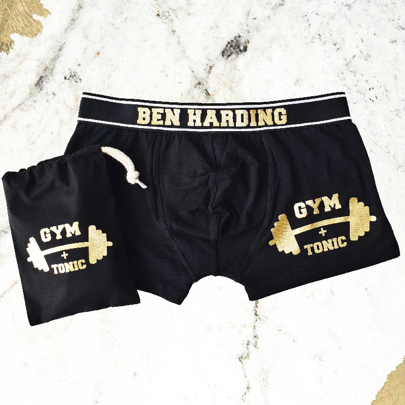 Men's Personalised Gym and Tonic Boxer Briefs