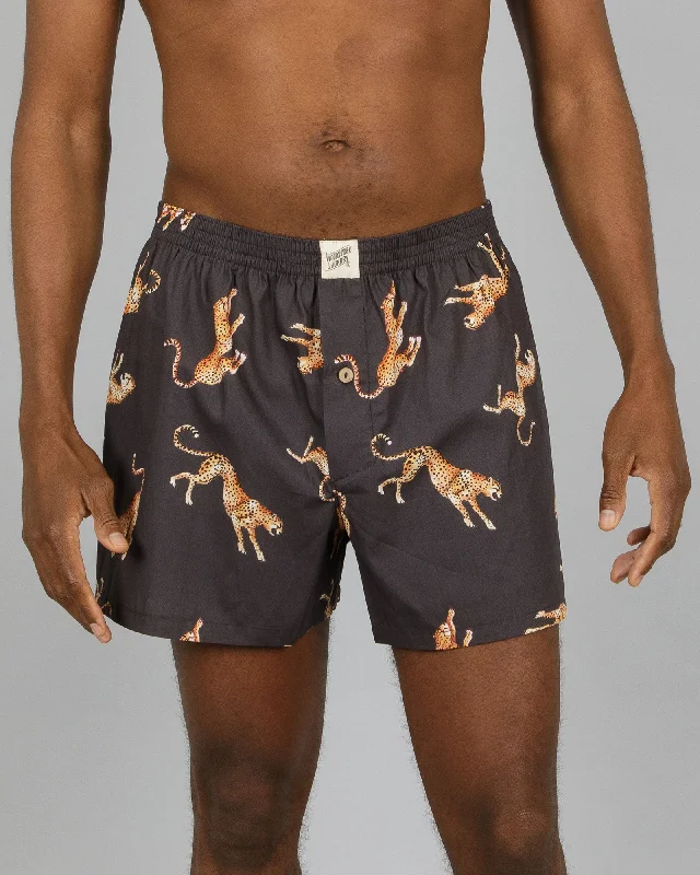 Mens Boxer Shorts - Jumping Cheetahs