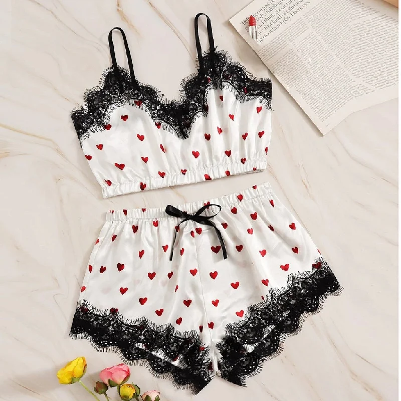 Hearts on cloud Cami set