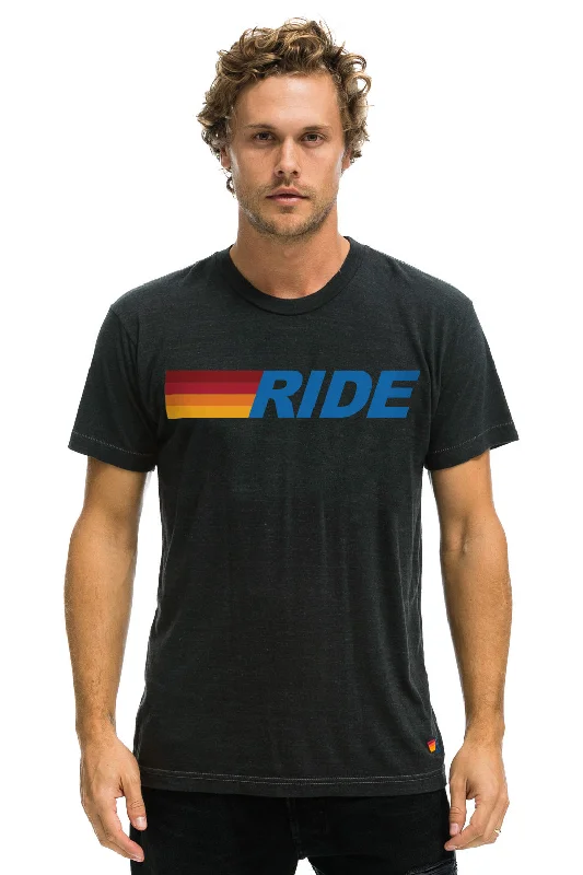 RIDE LOGO TEE - CHARCOAL