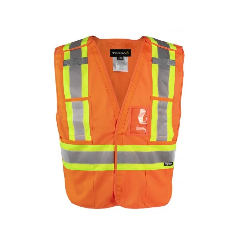 Terra Hi-Vis Tear Away Vest - Orange 116600OR