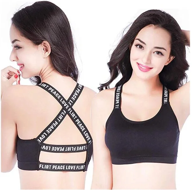 Push Up Fitness Seamless Sports Bra