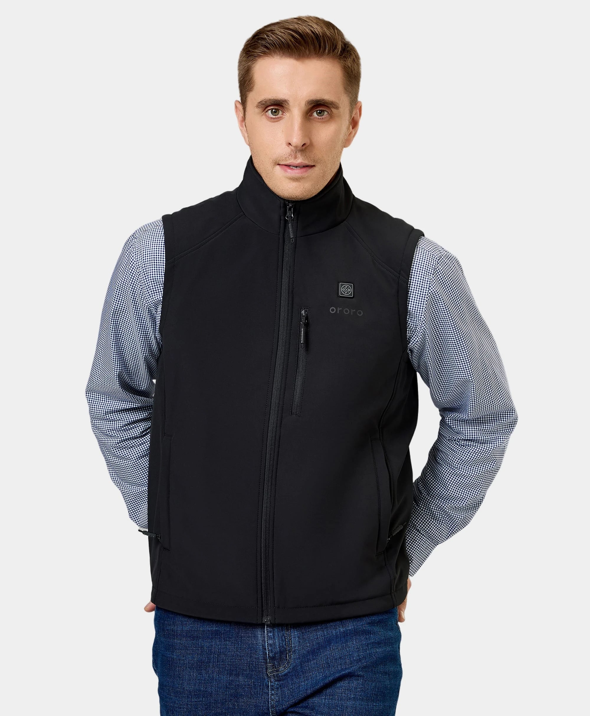 Men's Heated Softshell Vest - Lower Back Heating