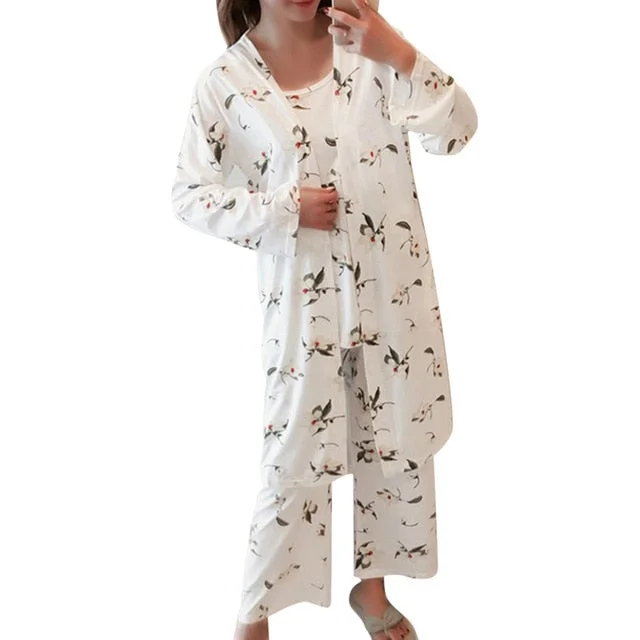 Satin Jasmine 3 pieces Pajama