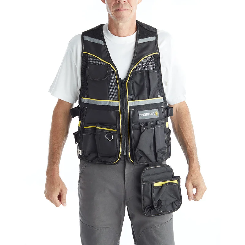 Multi Pocket Reflective Mesh Tool Vest