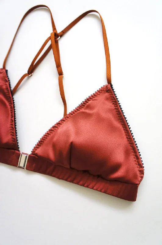 Devon Silk Bralette Copper