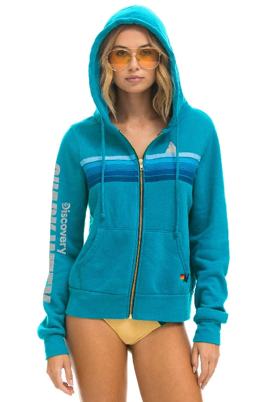 SHARK WEEK 2024 ZIP HOODIE - TEAL