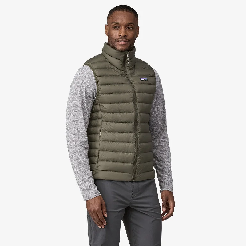 Men's Down Sweater Vest - Pine Needle Green