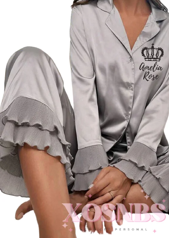 Satin Ruffle Full Length