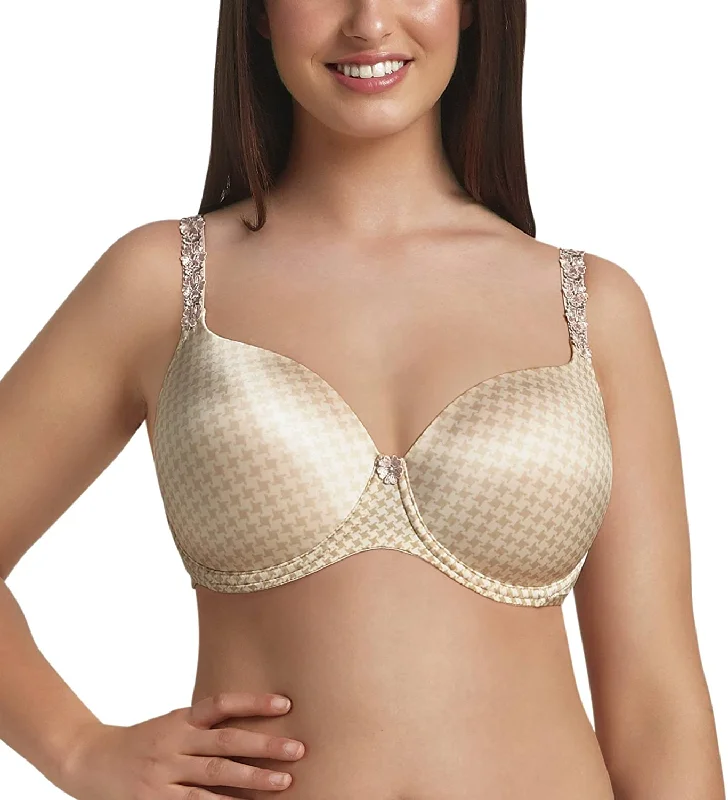 RosaFaia Josephine Womens Padded Contour Underwired Bra, 32F, Pearl Rose