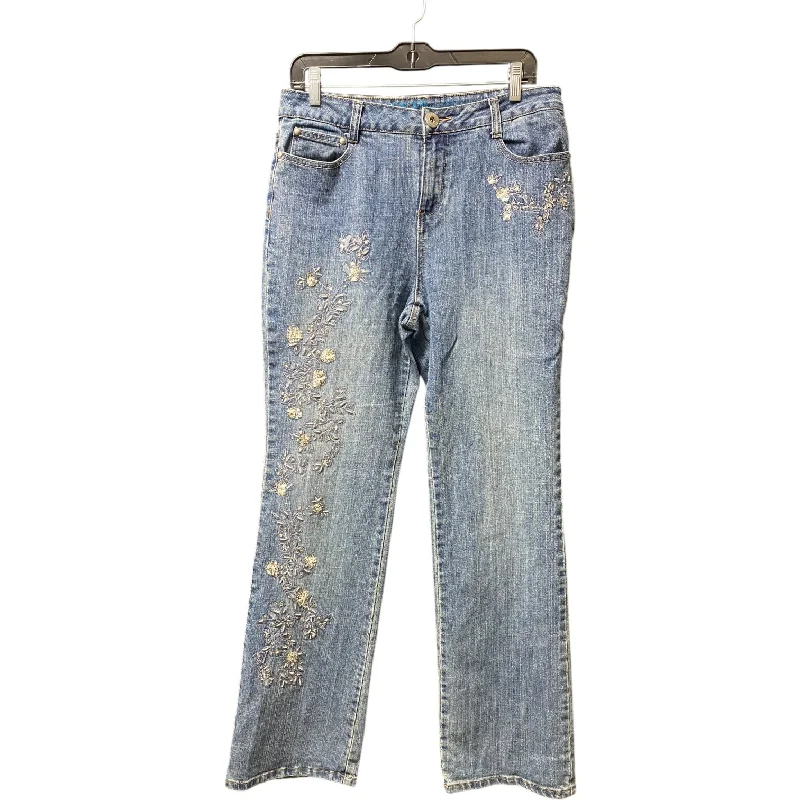 Jeans Flared By Clothes Mentor In Blue Denim, Size: 10