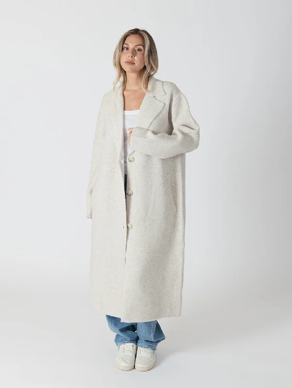 Victoria Lux Oversized Coat - Beige