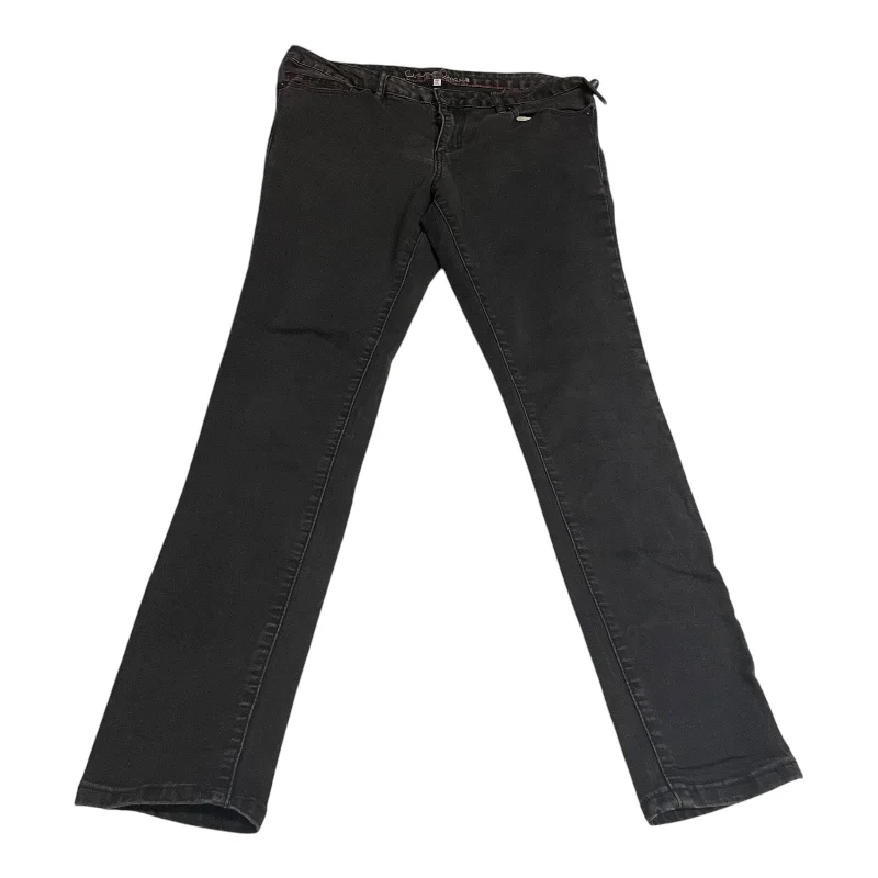 Jeans Skinny By Chip And Pepper In Black Denim, Size: 12