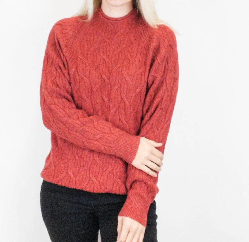 Amal Sweater In Raspberry Heather