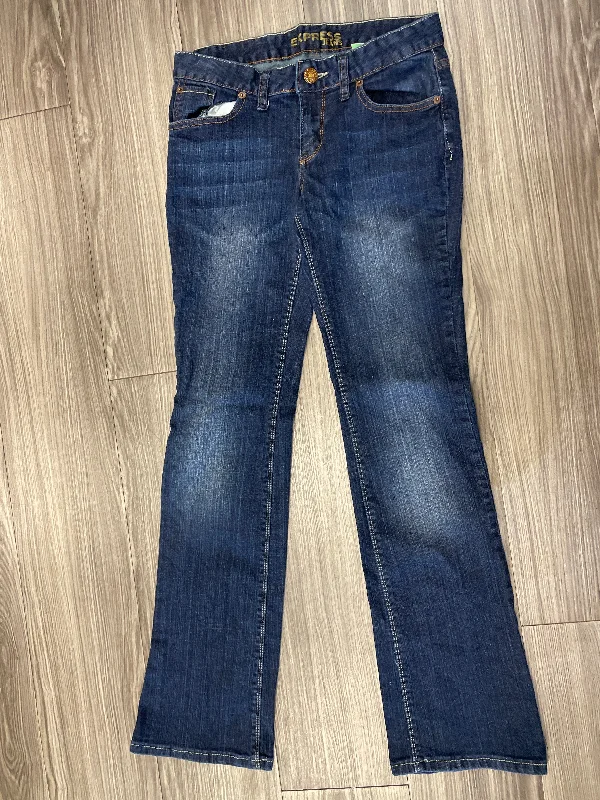 Jeans Boot Cut By Express In Blue, Size: 4