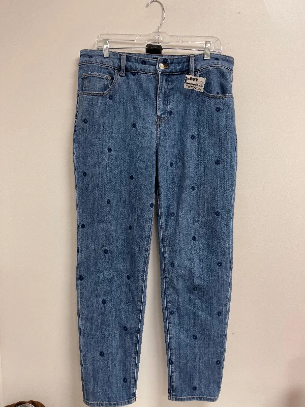 Jeans Skinny By Talbots In Blue Denim, Size: 10