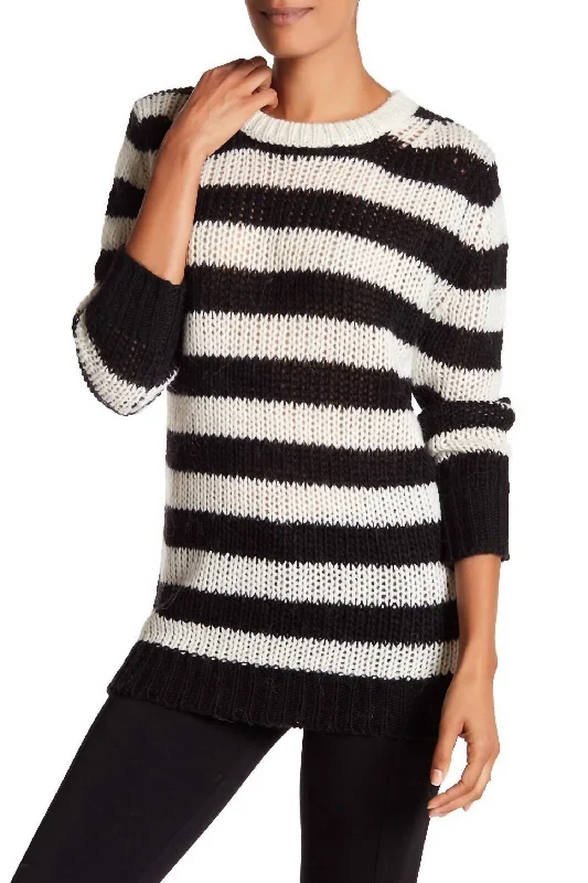 Penelope Striped Wool Blend Sweater In Multicolor