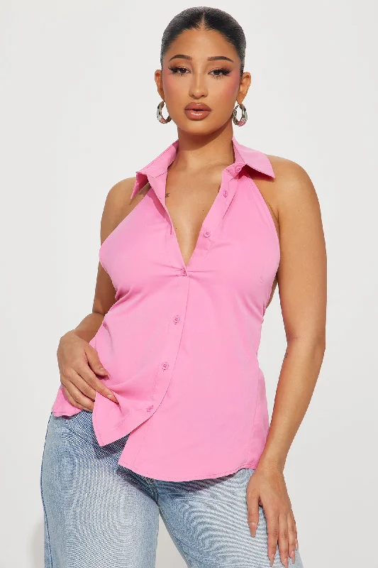 First Crush Poplin Shirt - Pink