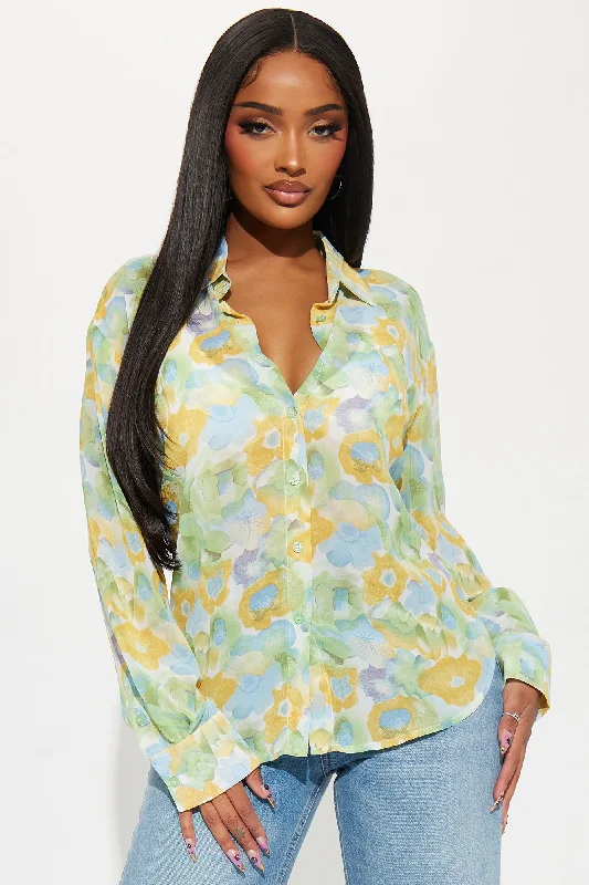 Floral Energy Shirt - Yellow/combo