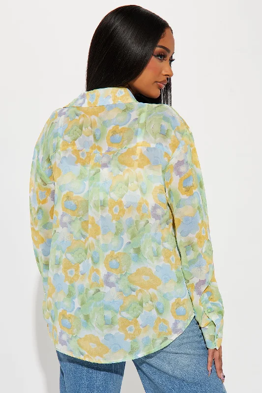 Floral Energy Shirt - Yellow/combo