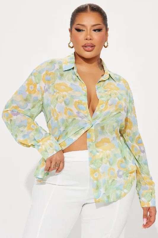 Floral Energy Shirt - Yellow/combo