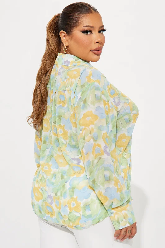 Floral Energy Shirt - Yellow/combo