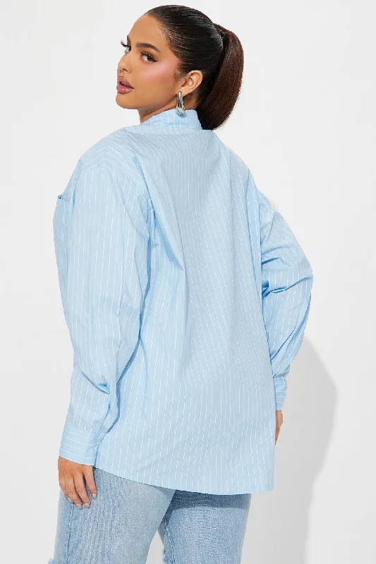 Sunday Mood Striped Shirt - Blue/combo