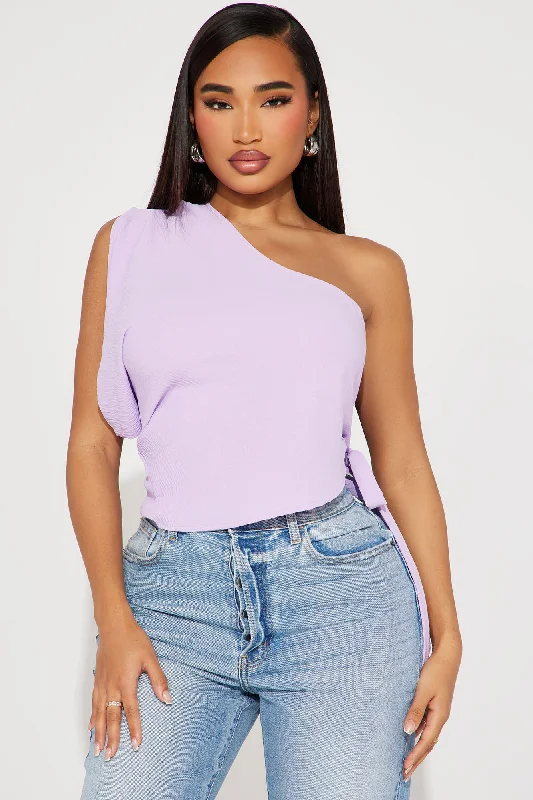 Sweetest Touch Blouse Top - Lavender