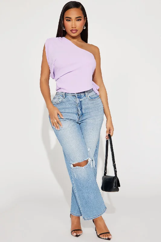 Sweetest Touch Blouse Top - Lavender