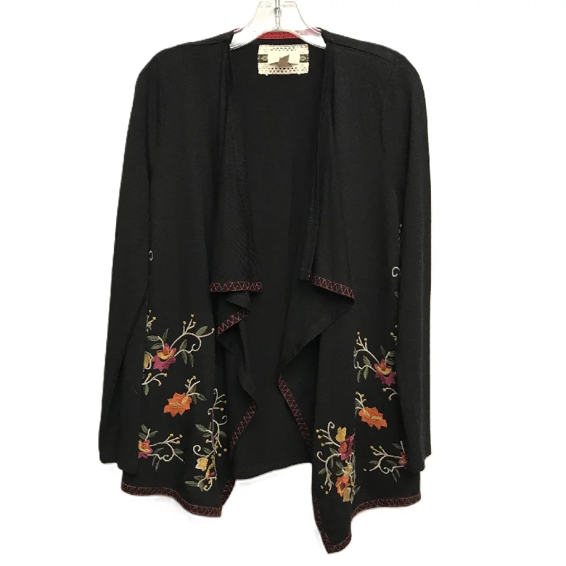 Black Sweater Cardigan By Cupio, Size: M