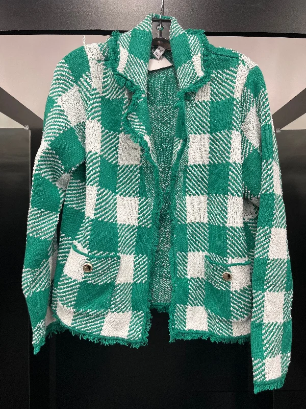 Green Cardigan Isaac Mizrahi Live Qvc, Size 1x