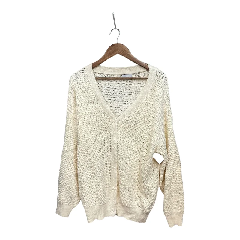 Ivory Cardigan Clothes Mentor, Size L