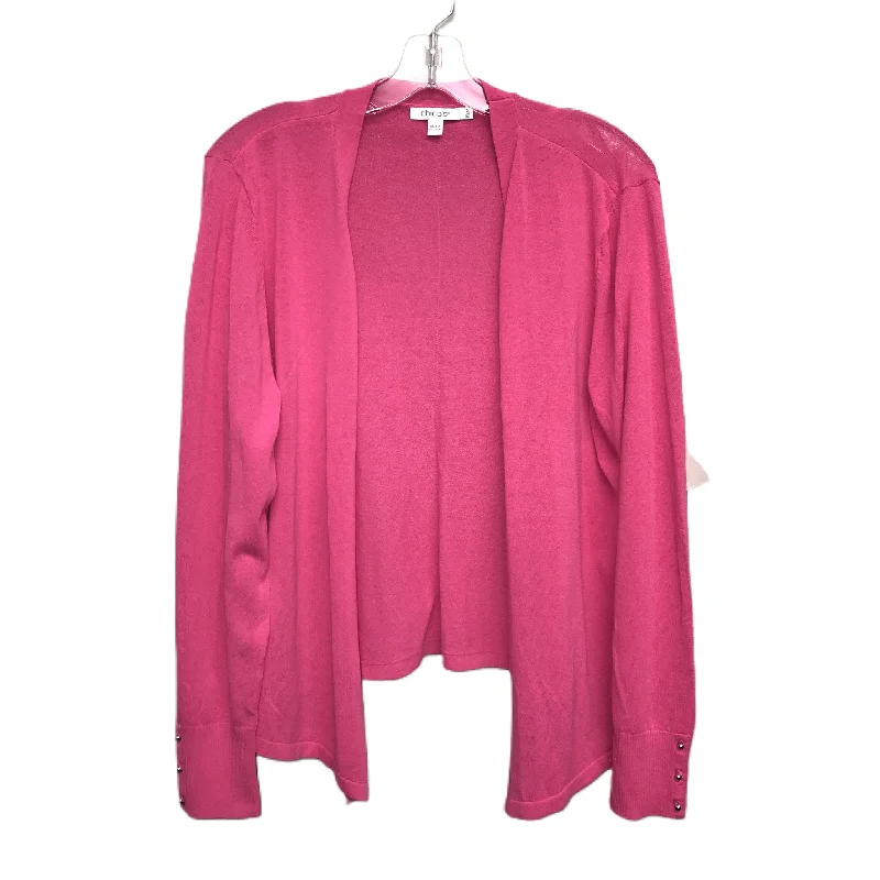 Pink Cardigan By Chicos, Size: Xl