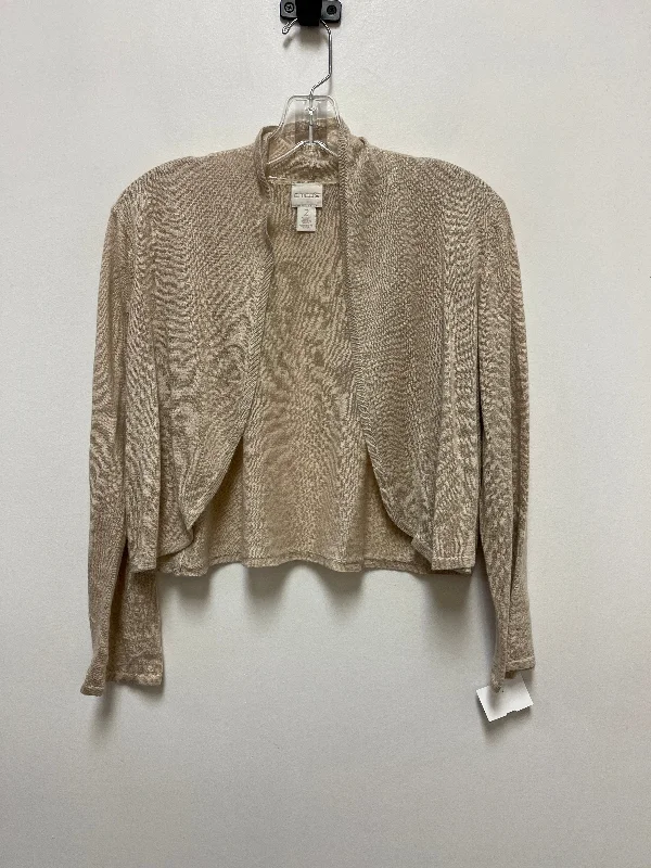 Tan Sweater Cardigan Chicos, Size L