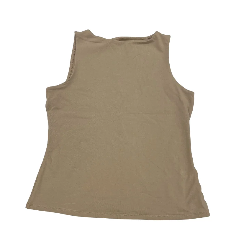 TAN TOP SLEEVELESS BASIC by EXPRESS Size:L