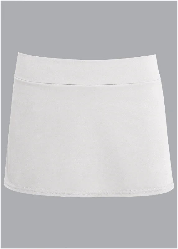 Aruba swim skirt - Pearl White