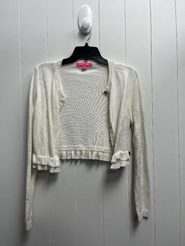 White Sweater Cardigan Lilly Pulitzer, Size S