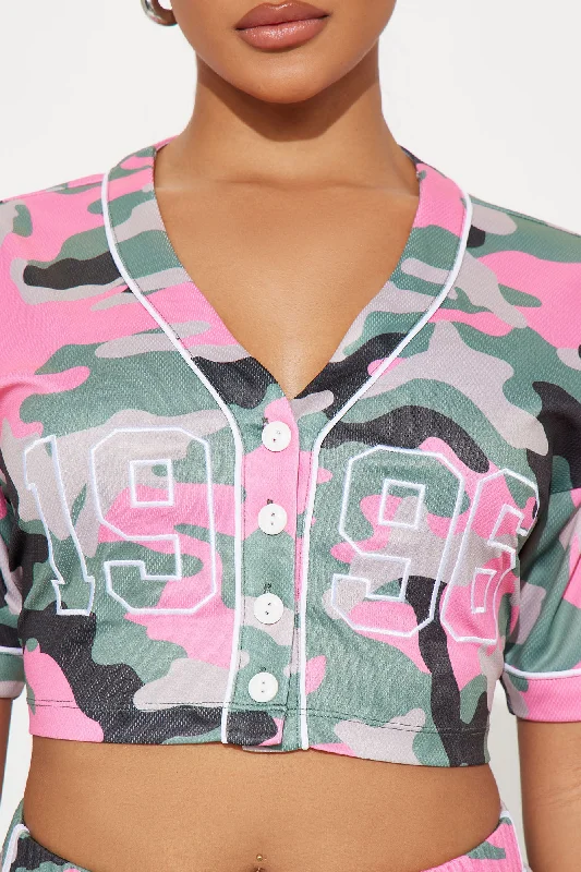 1996 Camo Short Set - Pink/combo