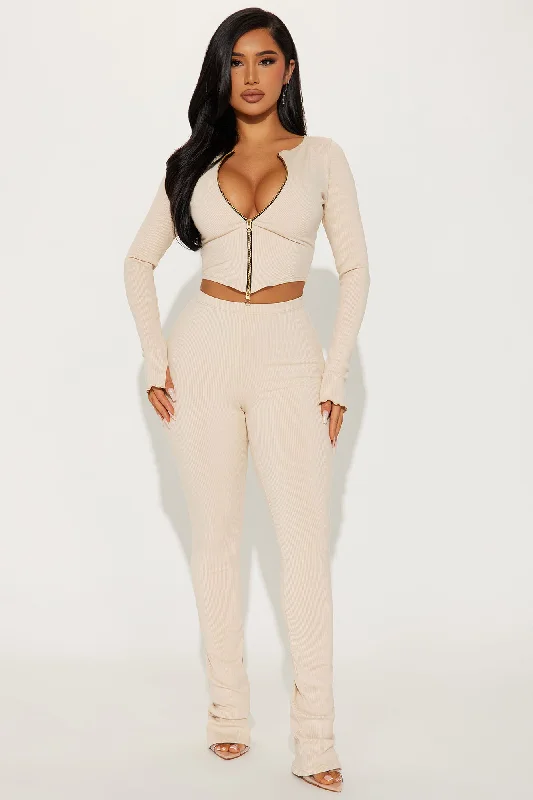 Kira Snatched Pant Set - Cream