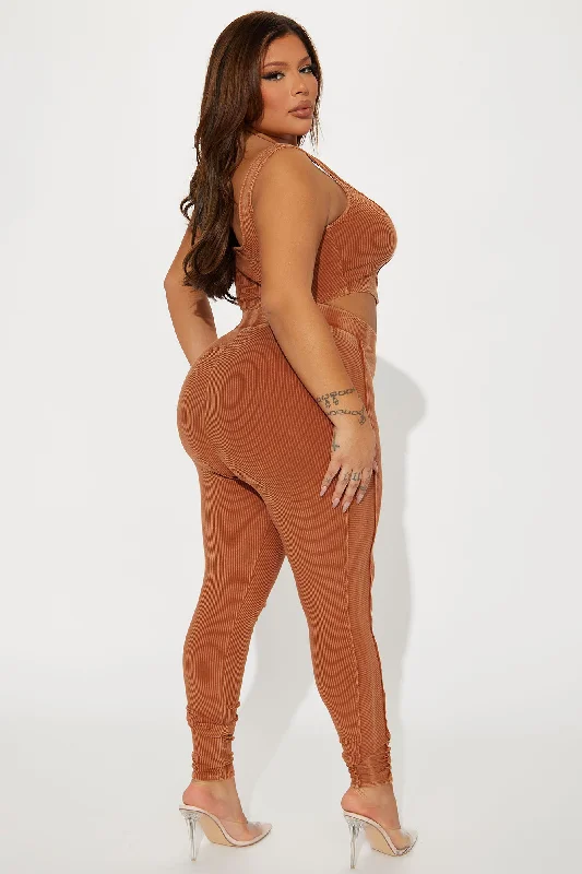 Made The List Legging Set  - Taupe