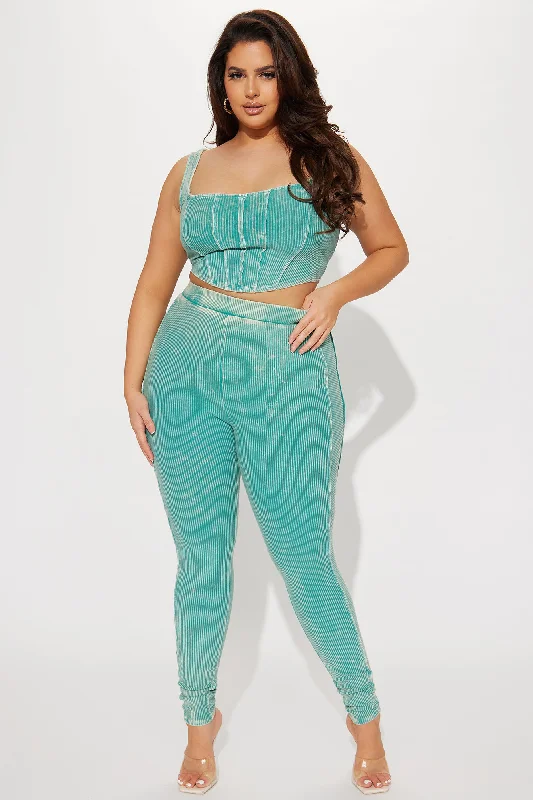 Made The List Legging Set  - Teal