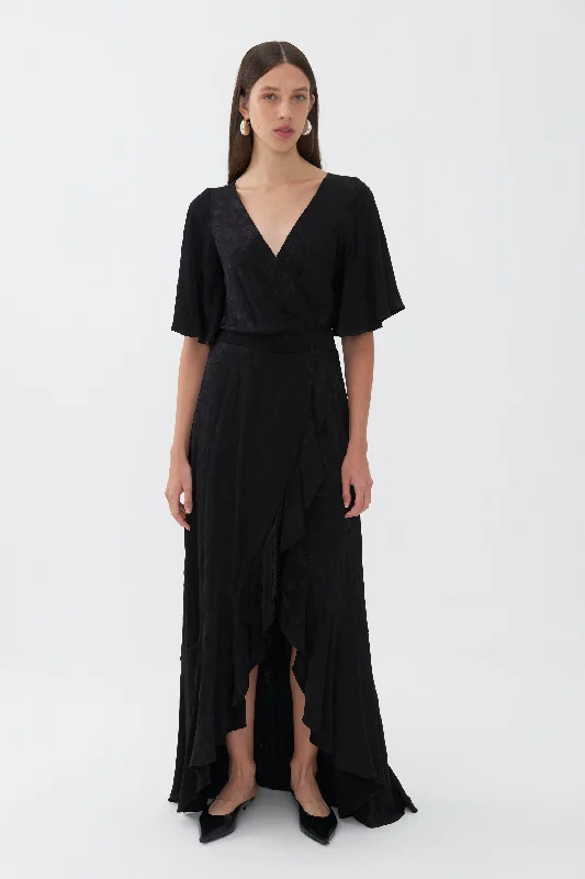 Asymmetric Flounce Dress