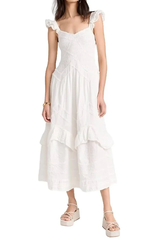 Brin Dress In Bright White