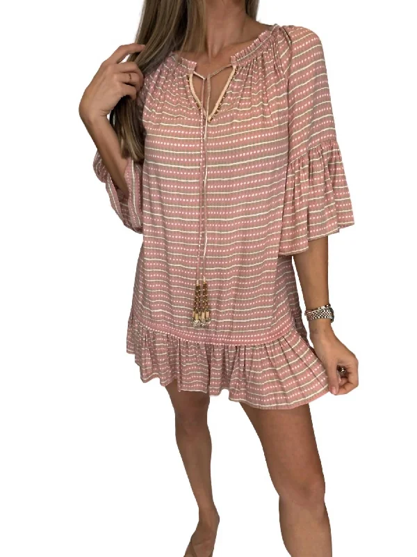 Destin Tulum Dress In Coral