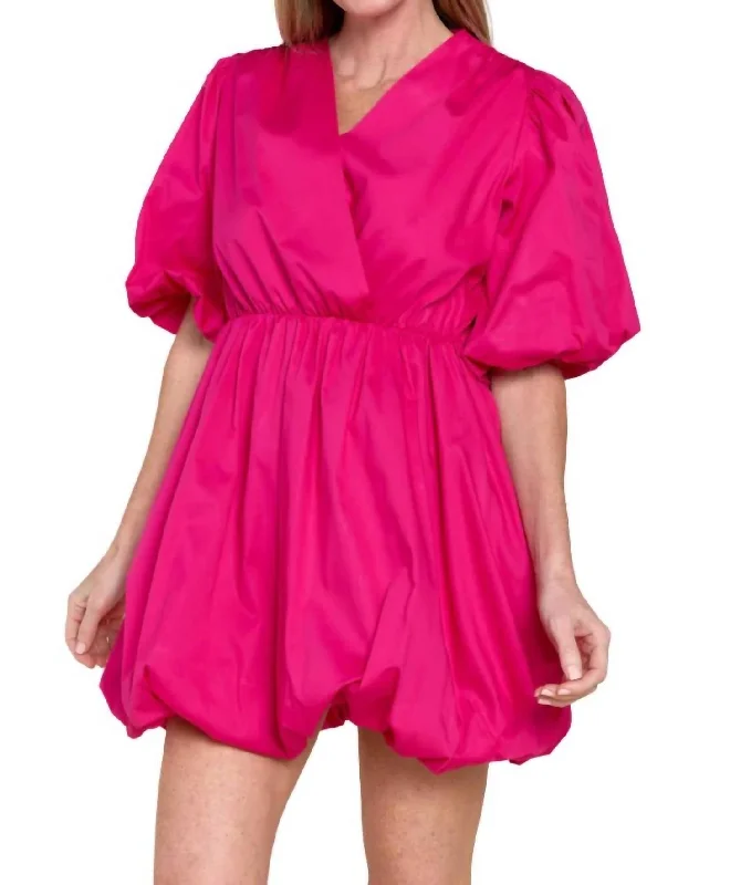 Liliane Dress In Fuchsia