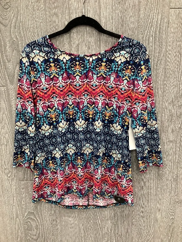 Top 3/4 Sleeve By Tribal  Size: Petite   Small