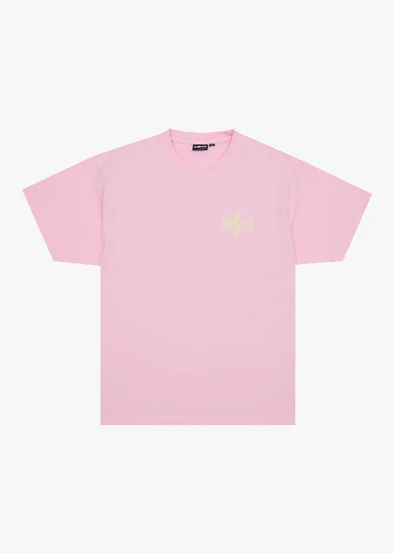 AFENDS Mens Altered - Heavy Weight Boxy Fit Tee - Vintage Pink