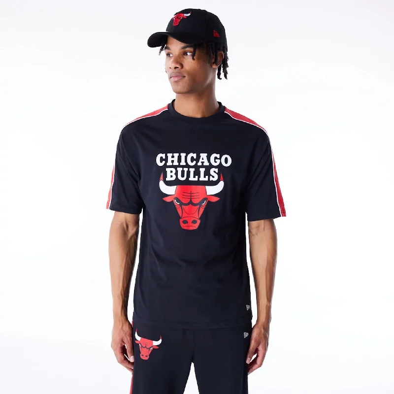 Chicago Bulls NBA Panel Black Oversized T-Shirt