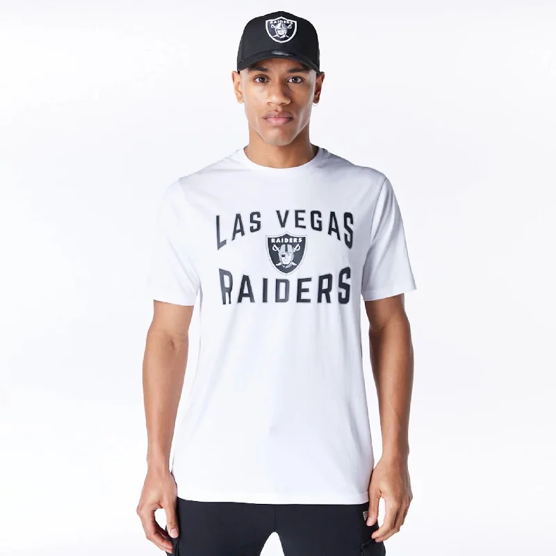 Las Vegas Raiders NFL Graphic White and Black T-Shirt