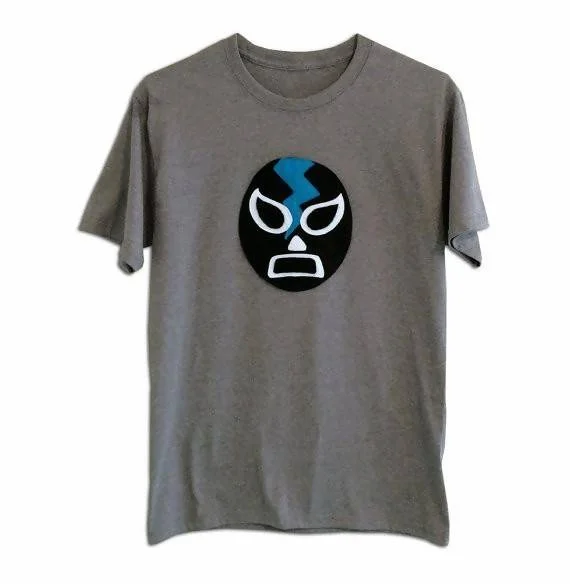 Luchador Negro Black Mexican Wrestler - Men's T-shirt